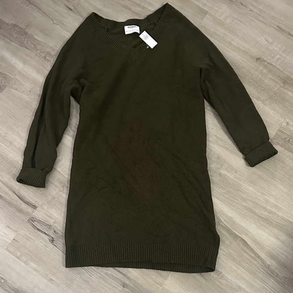 Old Navy Dark Green Knit Dress